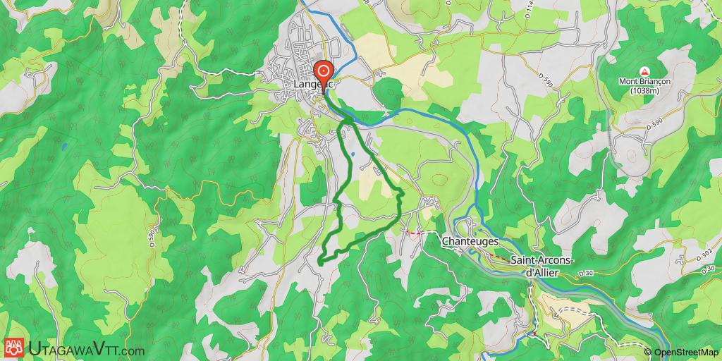 Espace VTT-FFC des gorges de l'Allier - Circuit N° 9 : le chemin des mines