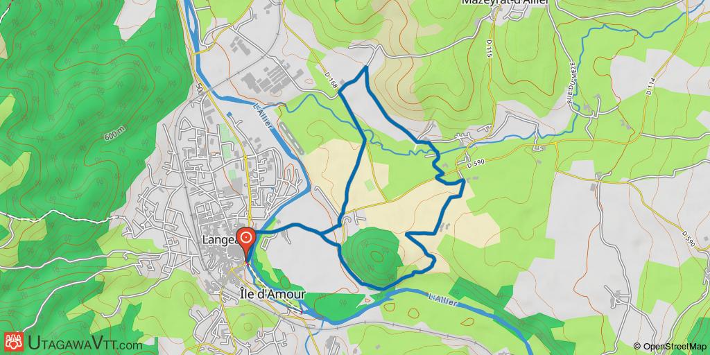 Espace VTT-FFC des gorges de l'Allier - Circuit N° 10 : le Mont Chouty