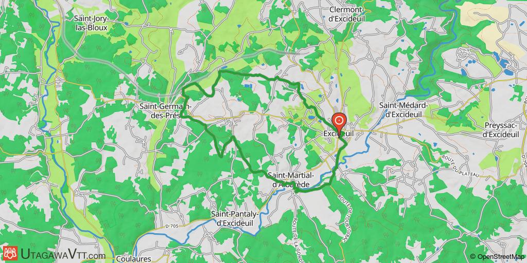Communauté de communes Isle - Loue - Auvézère - Circuit N°1: Autour d'Excideuil