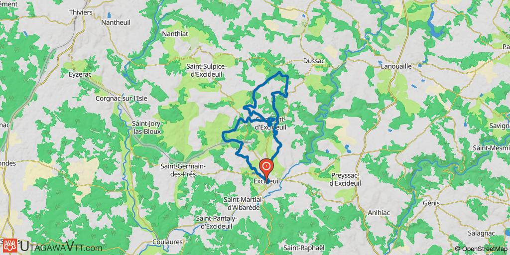 Communauté de communes Isle - Loue - Auvézère - Circuit N°2 : Clermont d'Excideuil