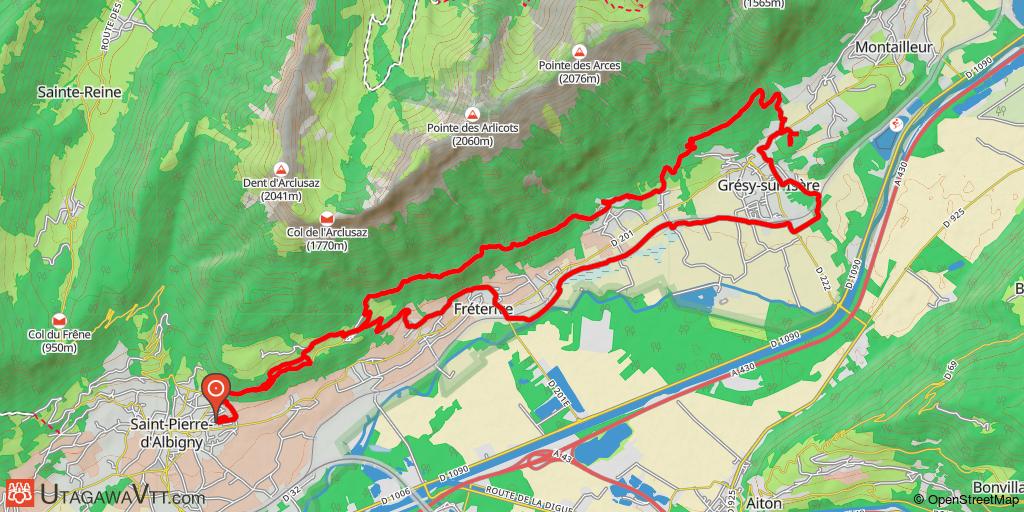 Circuit au départ de Saint-Pierre-d'Albigny