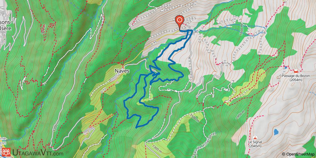 Montagne de Nâves - Parcours 10 : La Chassou