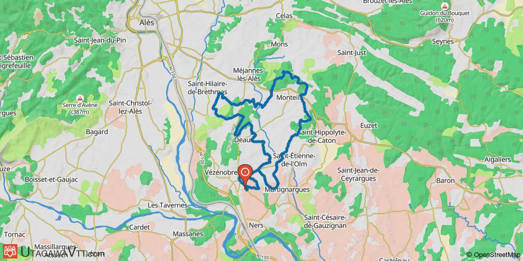 Vézénobres : garrigue et oppidum
