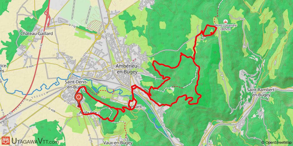 Le Bugey au départ d'Ambutrix