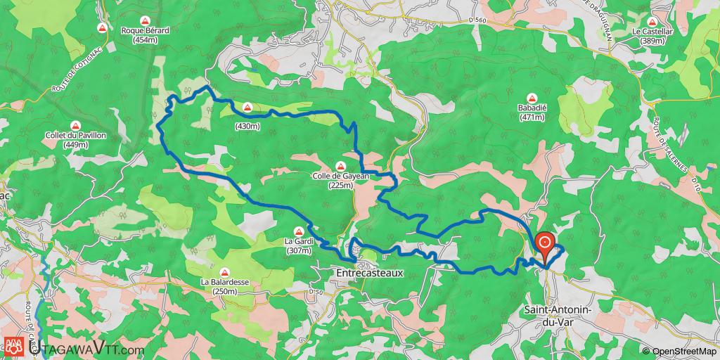Plateau de Salerne au départ de Saint-Antonin-du-Var