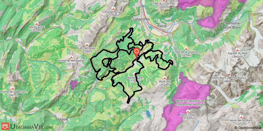 Parcours MB Race 2018 - 140 km