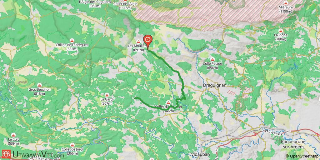 Voie romaine au départ de Tourtour