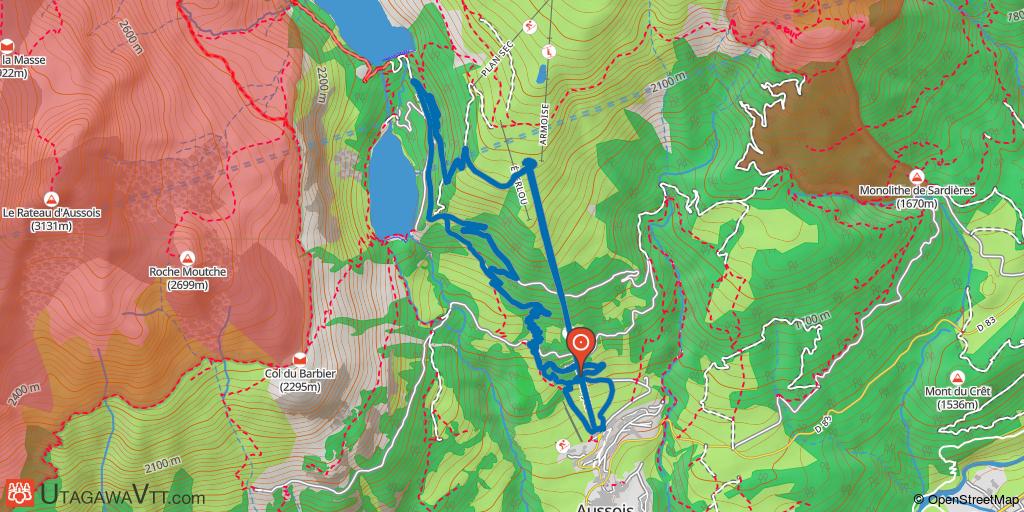 Aussois : Parcours d'entraînement enduro "Evita Carnea"