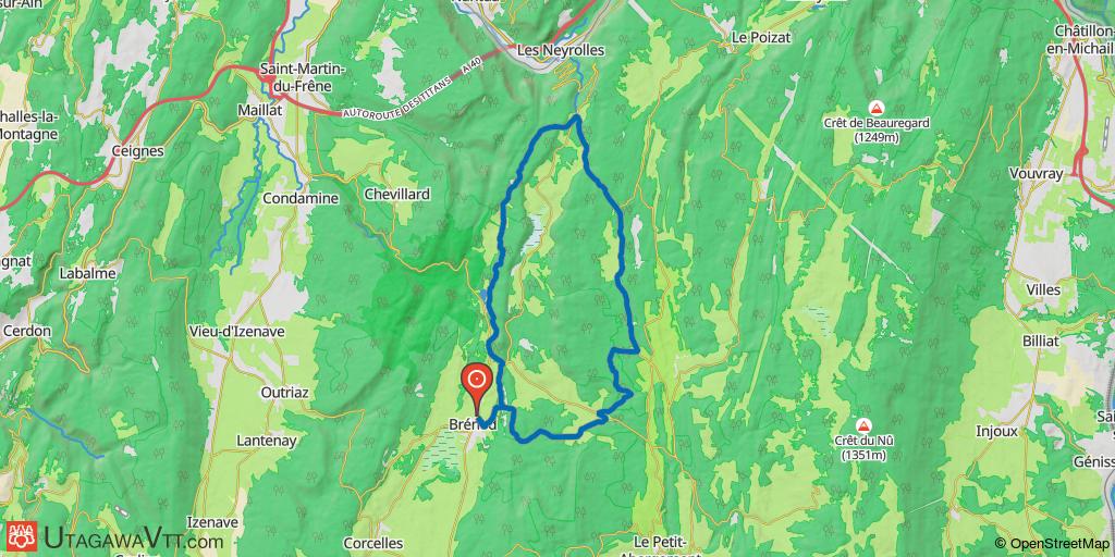 VTT-FFC Bugey : Brénod - Circuit N° 7