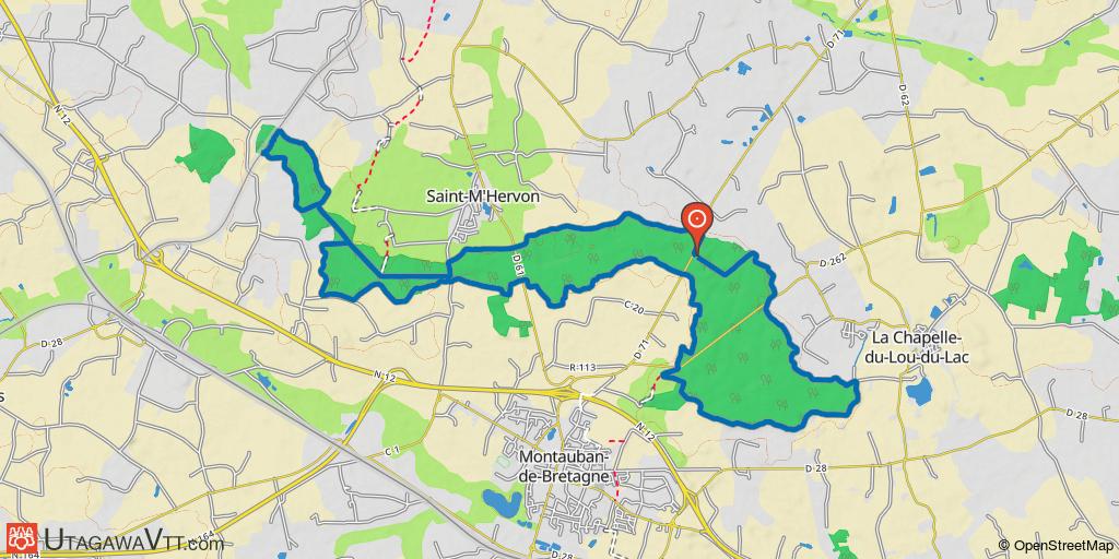 Tour de la forêt de Montauban de Bretagne