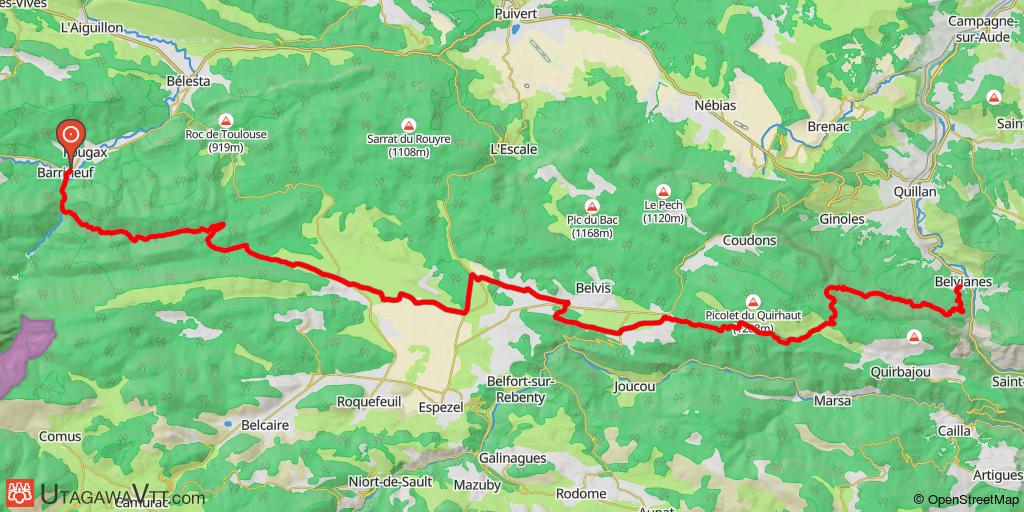 Raid Montségur - Banyuls - Etape 1/5 : Fougax-et-Barrineuf - Belvianes-et-Cavirac