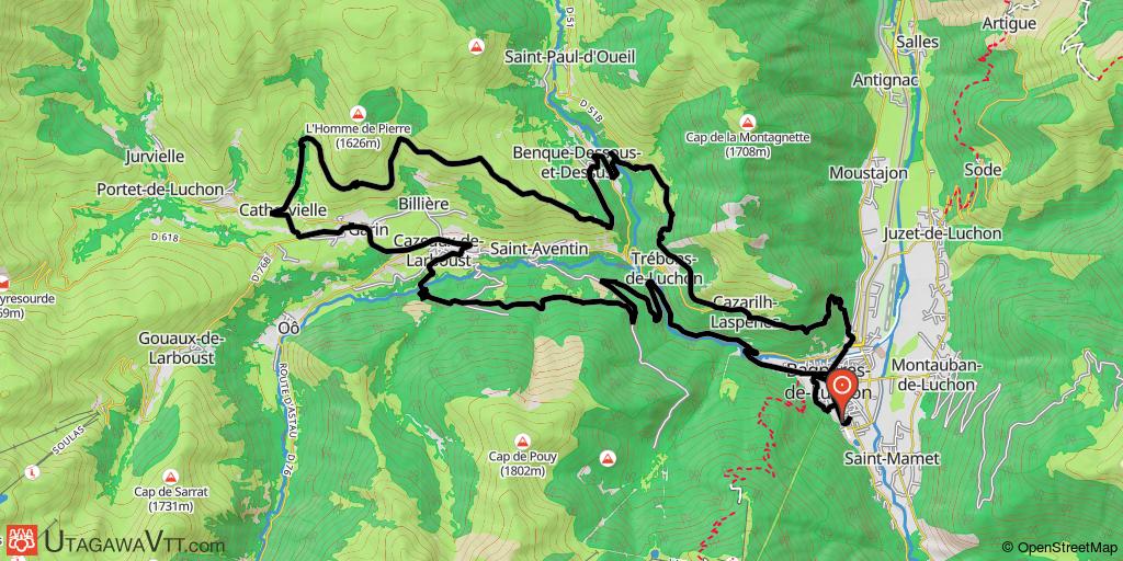 Circuit en vallée du Larboust par les cromlechs
