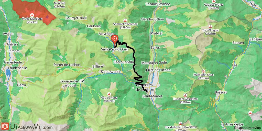 De la vallée d'Oueil à Luchon par le Cap de Salières