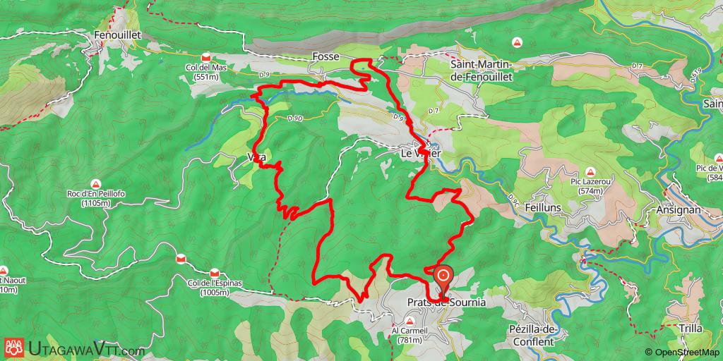 Prats de Sournia - Circuit VTT-FFC n°20