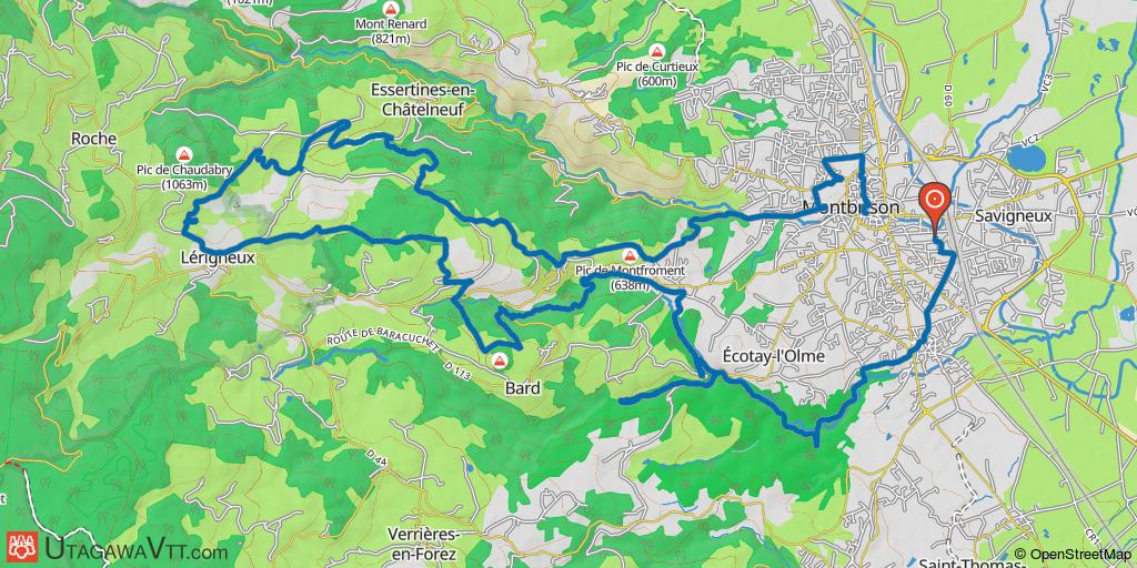 Sur les hauteurs de Montbrison
