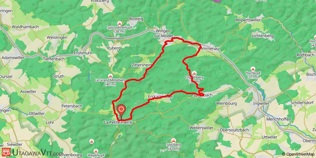 Circuit au nord de la Petite Pierre