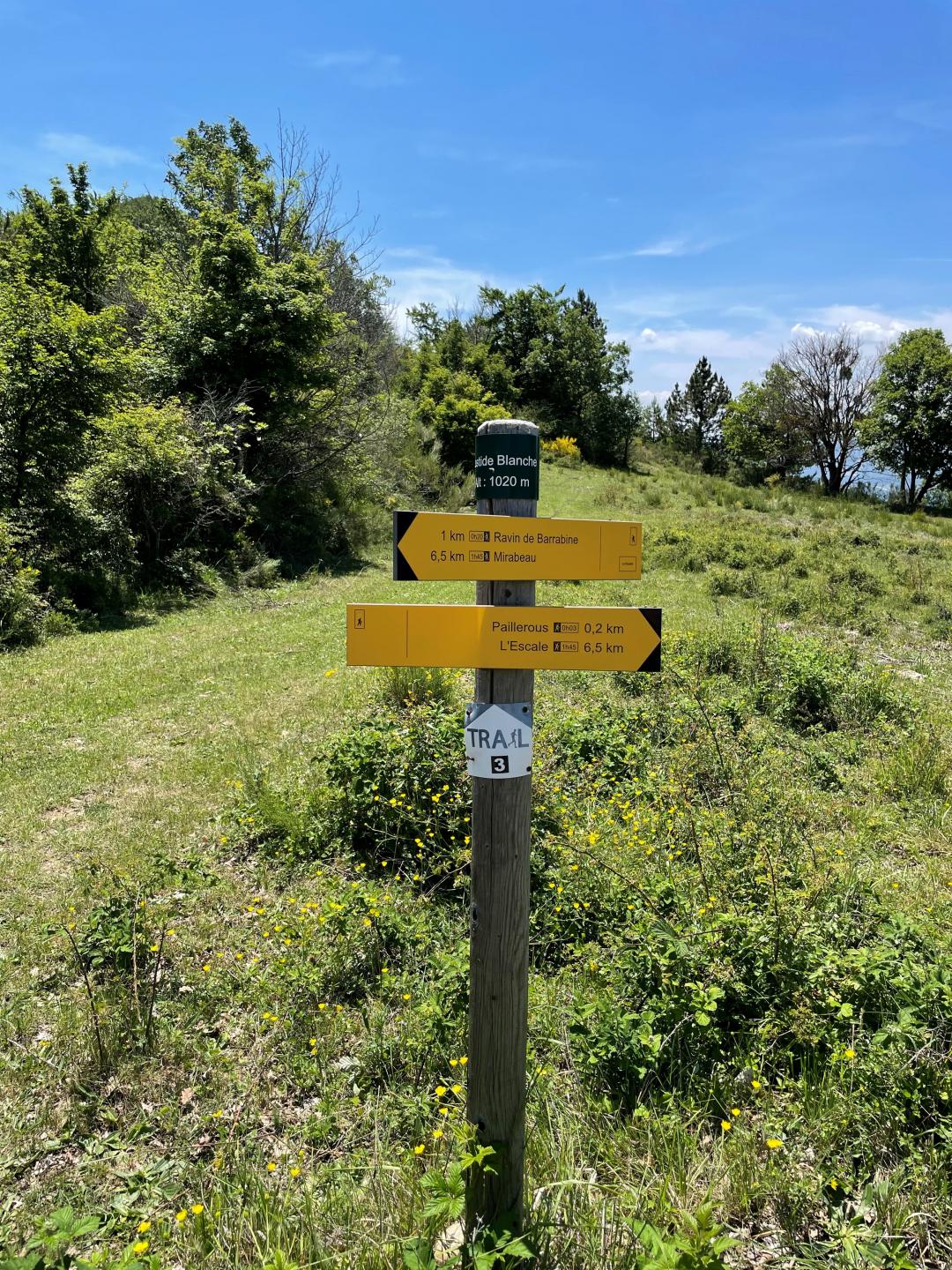 Domaine VTT Provence-Alpes, secteur Val de Durance - Circuit N°1 : Bastide Blanche - L'Escale