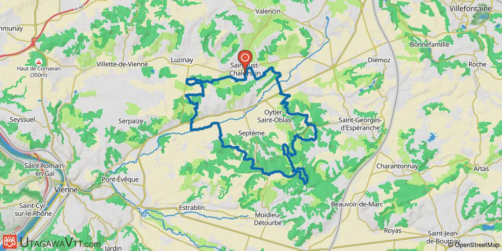 Saint-Just-Chaleyssin : Rando des pizzas 2018 - 37 km