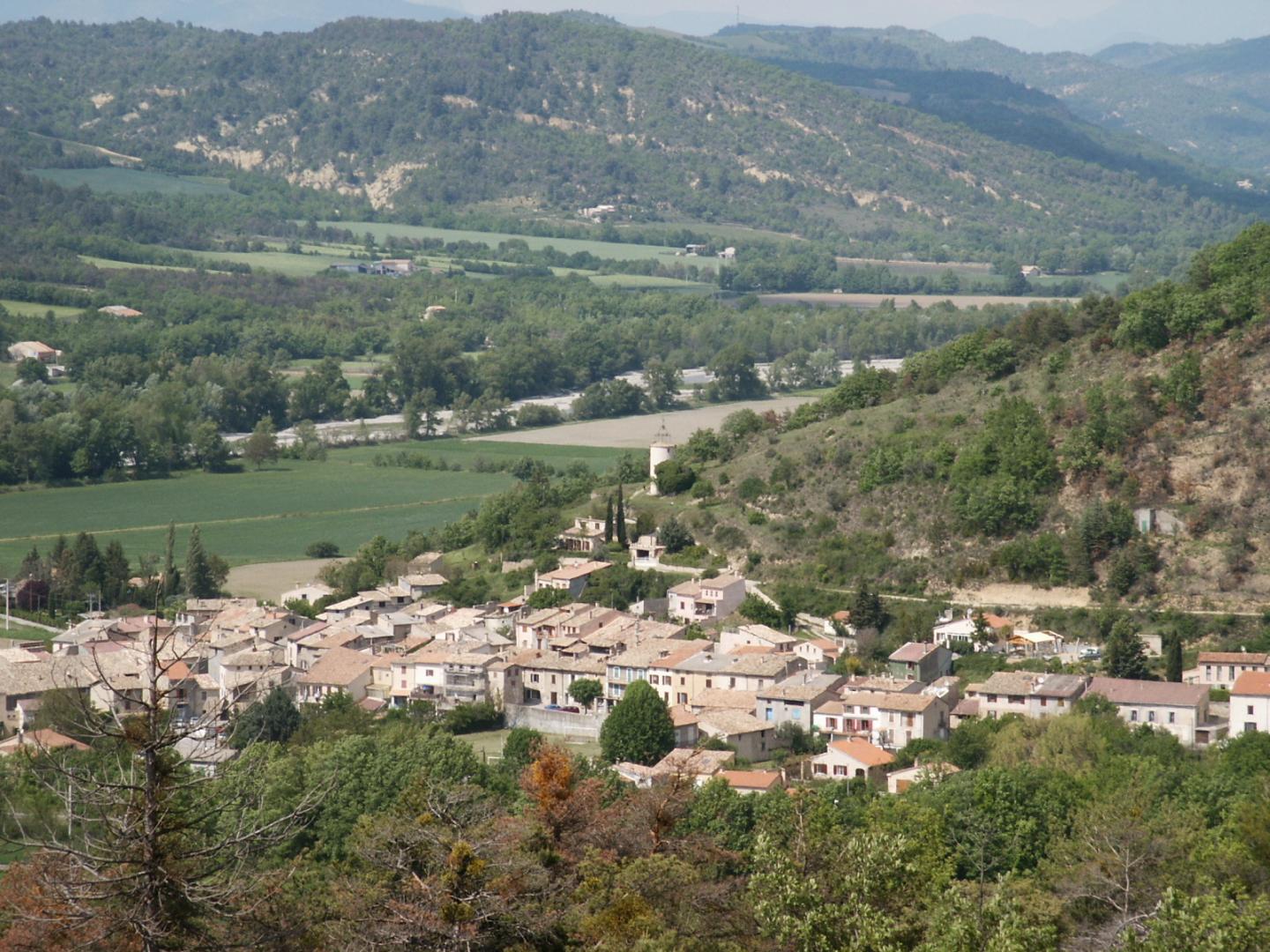 Domaine VTT Provence-Alpes, secteur Digne-les-Bains - Circuit N°12 : La crête de la Jaillière