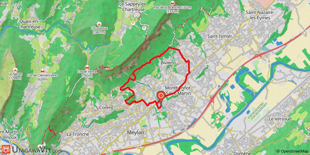 Chemin des réservoirs de Meylan