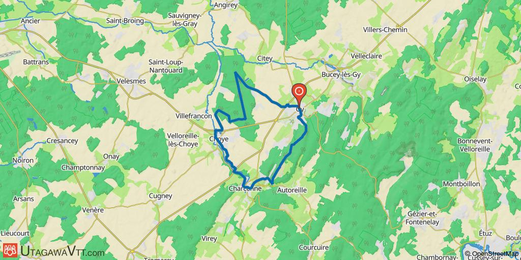 Monts de Gy - Circuit de la Colombine n°54 