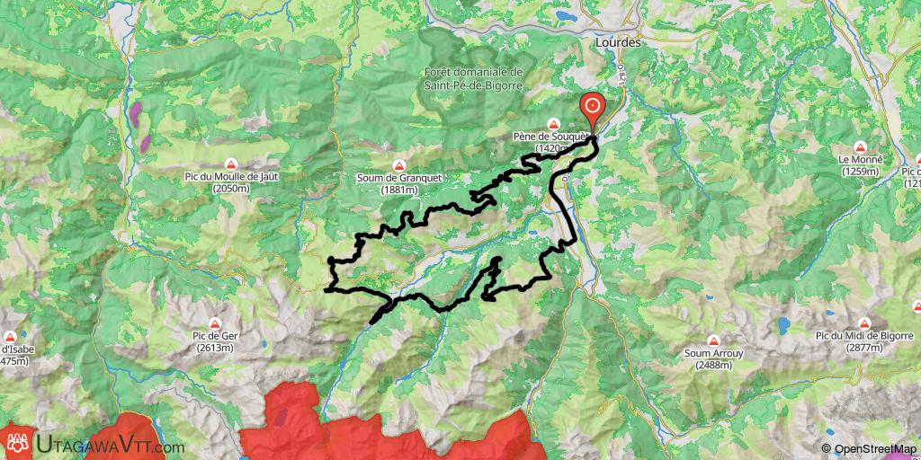 Saute-vallées en Lavedan, rive gauche