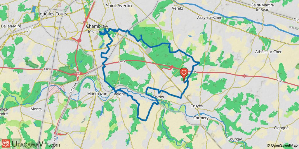 Boucle entre Esvres-sur-Indre et Chambray-lès-Tours