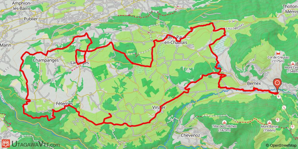 Circuit VTT-FFC n°11 : Tour du plateau de Gavot