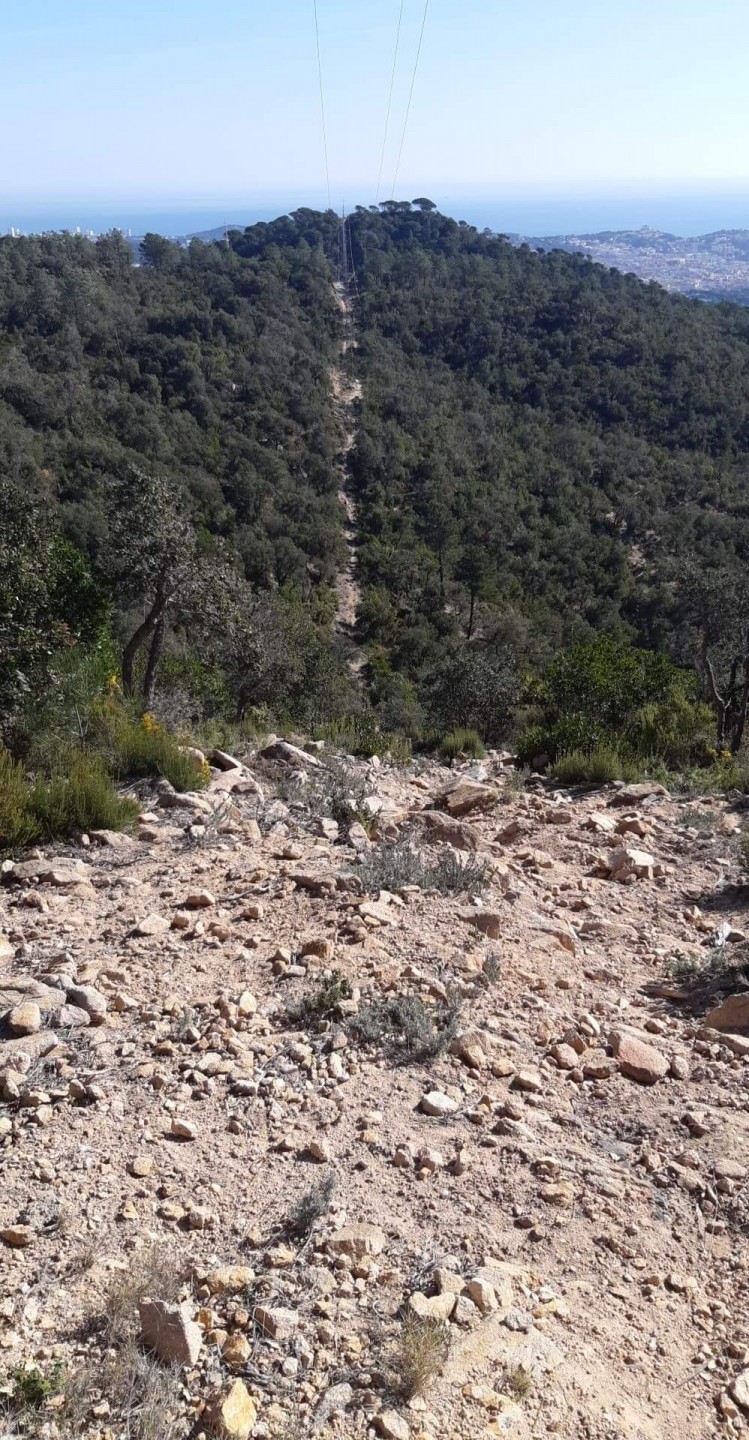 Enduro au-dessus de Cala Canyet (Costa Brava)