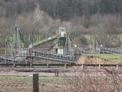 96.Breurey.(70).Drague et convoyeurs de granulats aux Grands Partages.