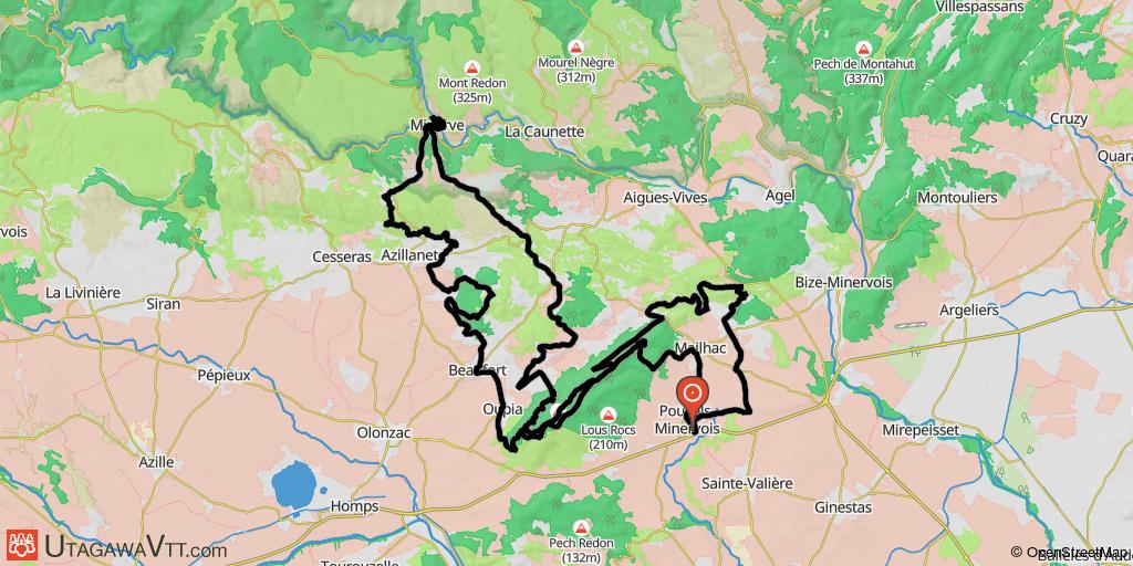 Boucle entre Pouzols et Minerve