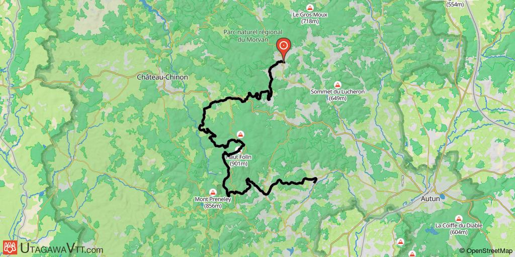Le Morvan à VTT sur la GTMC