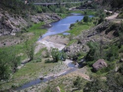 Le Reyran, cours d'eau sur lequel avait été construit le barrage de Malpasset