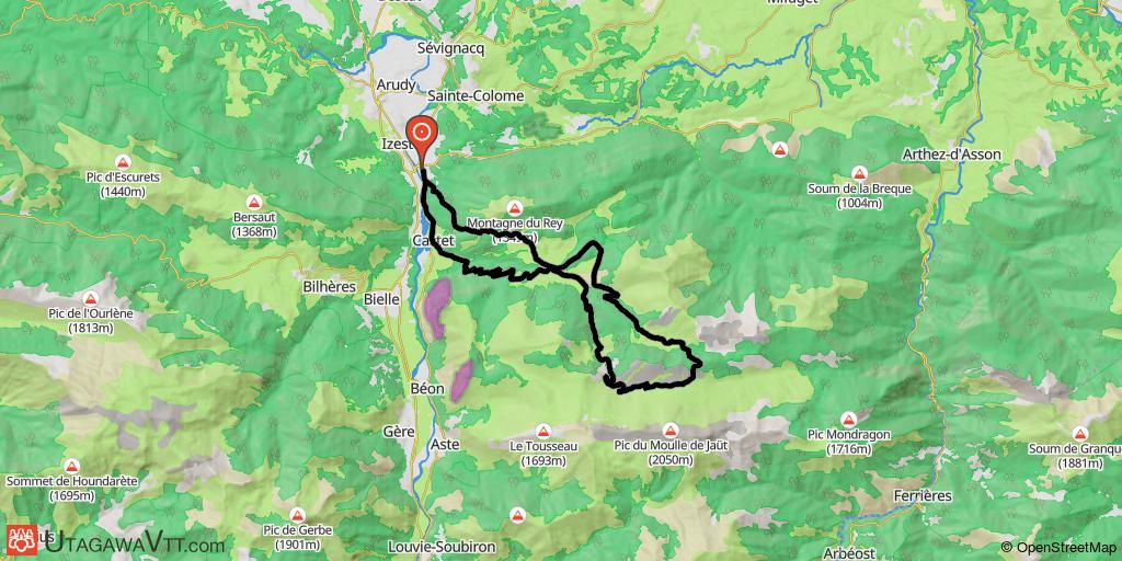 Col de Jaut - Vallon de Couscouilha - Pied du Rey