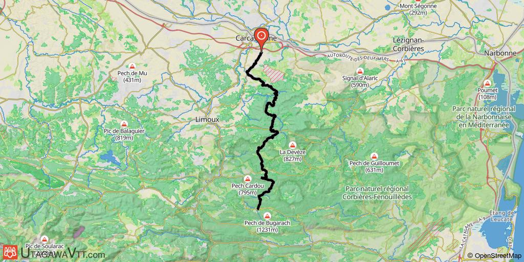 Raid Cazilhac - Cazilhac - Bugarach  (Etape1/4)