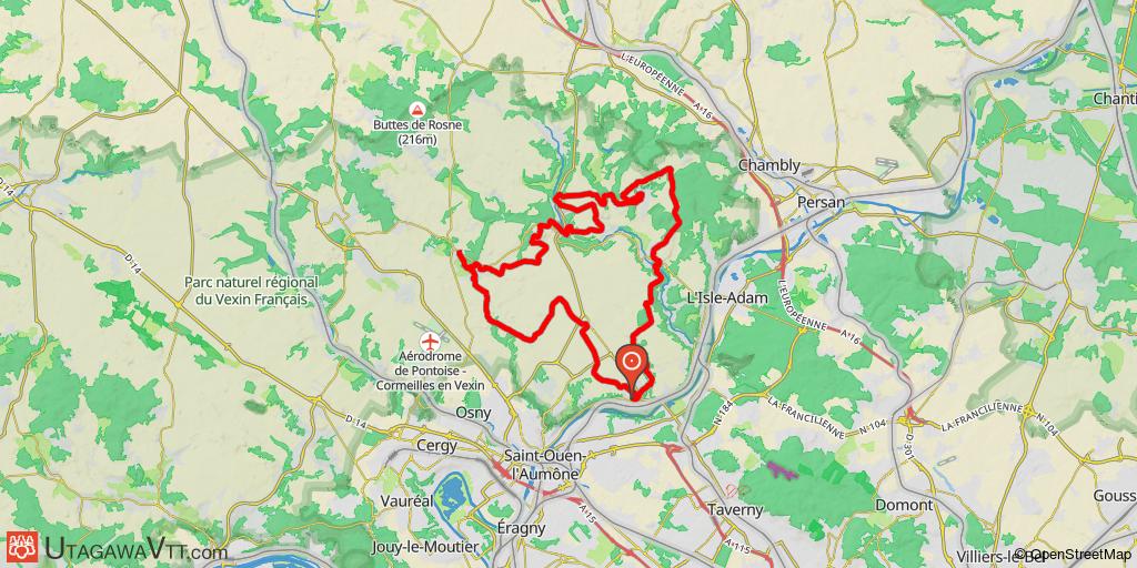 Plateau et vallons en Vexin français au départ d'Auvers-sur-Oise