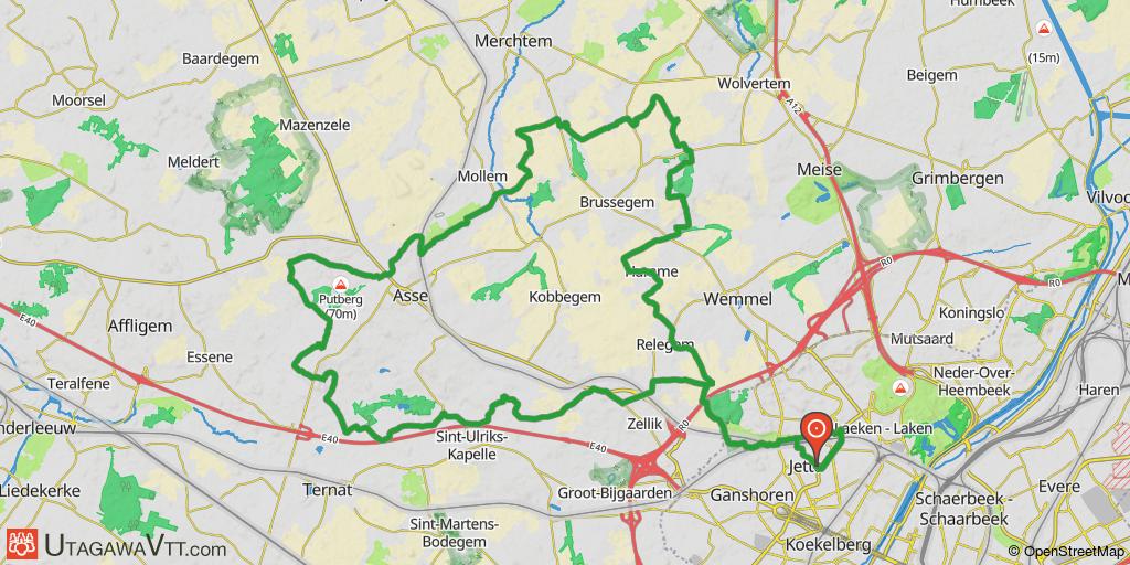 Jette - Relegem - Wolvertem - Mollem - Asse - Bekkezeel - Zellik - Jette