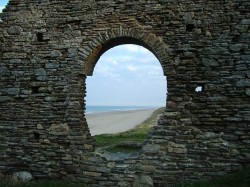 Chapelle en ruine sur Carteret