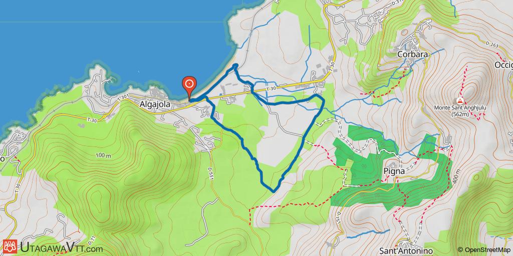 Site VTT de Balagne - Circuit N°5 : San Ciprianu