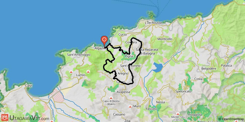 Site VTT de Balagne - Circuit N°6 : Pieve d'Aregno