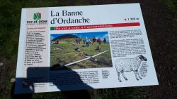 Panneau touristique, Banne d'Ordanche