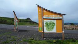 Panneaux d'informations à la station de Chastreix-Sancy (1340 m)