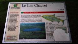 Lac Chauvet, panneau touristique