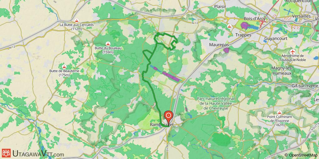 Rambouillet - Montfort-l'Amaury par la piste cyclable