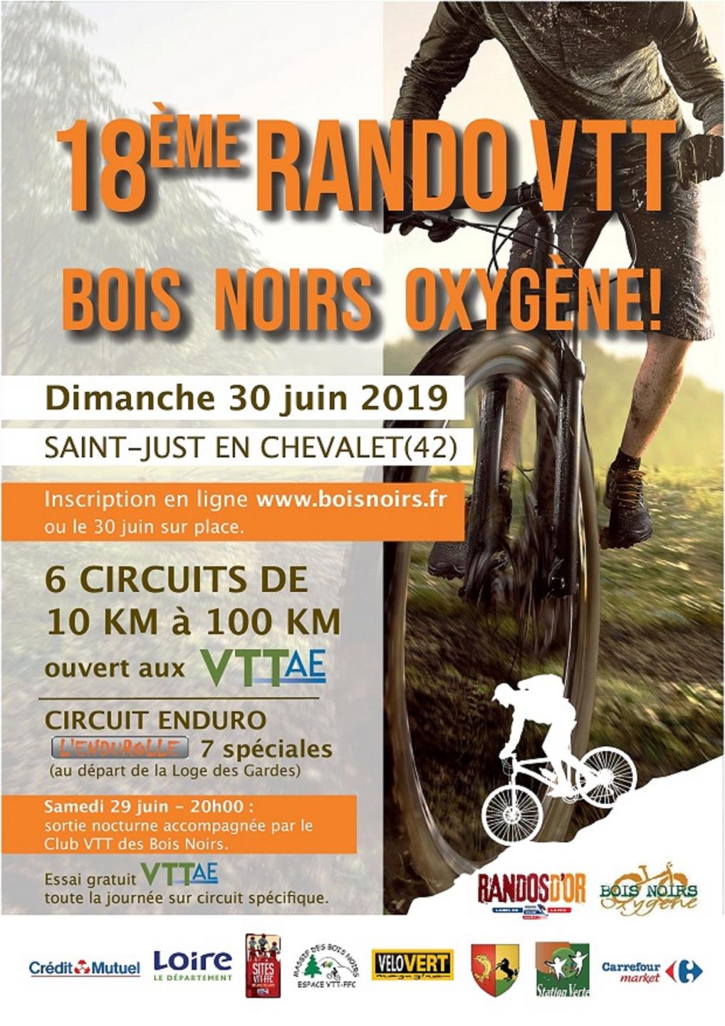 18ème Bois Noirs Oxygène (BNO-2019-VTT-100 km)