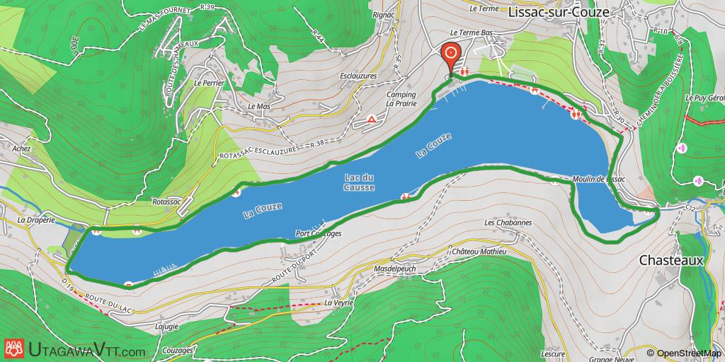 Lissac-sur-Couze - Circuit n°1 : Le tour du lac du Causse