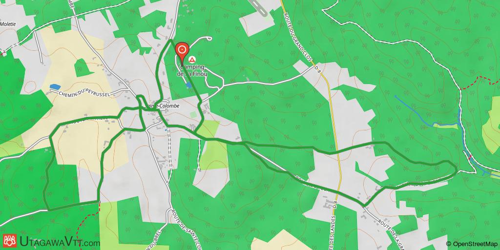 Courte boucle au nord de Lalinde