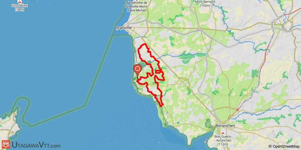 Circuit n°39 du guide "La Manche à VTT" -  Office départemental du tourisme