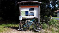 Entrée du parc éolien de Saint Nicolas des Biefs