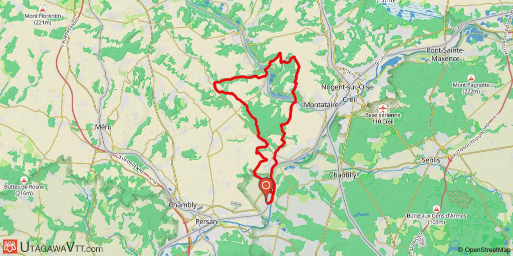 Au nord de l'Oise vers le Thérain